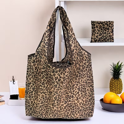 Shopper leoprint faltbare - -,