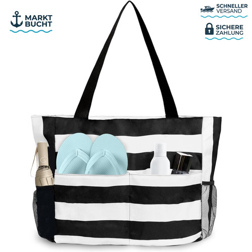 Strandtasche groß wasserdicht - groß,