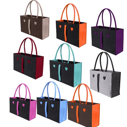 Filztasche korb shopper - filztasche,