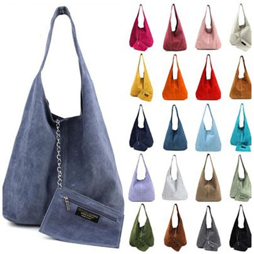 Echt leder schultertasche - echt,