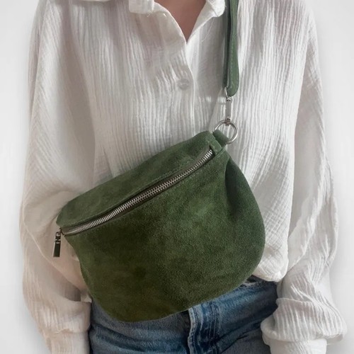 Wildleder crossbody bag - wildleder,