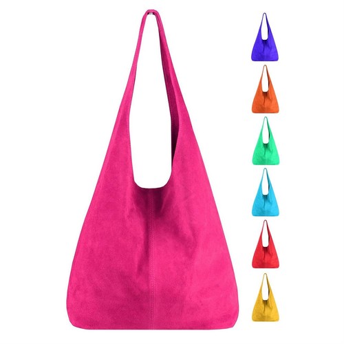 Damen leder tasche wildleder - leder,