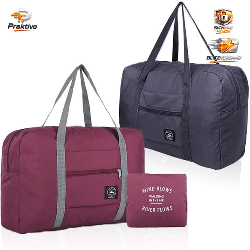 Faltbare reisetasche 2er pack - reisetasche,